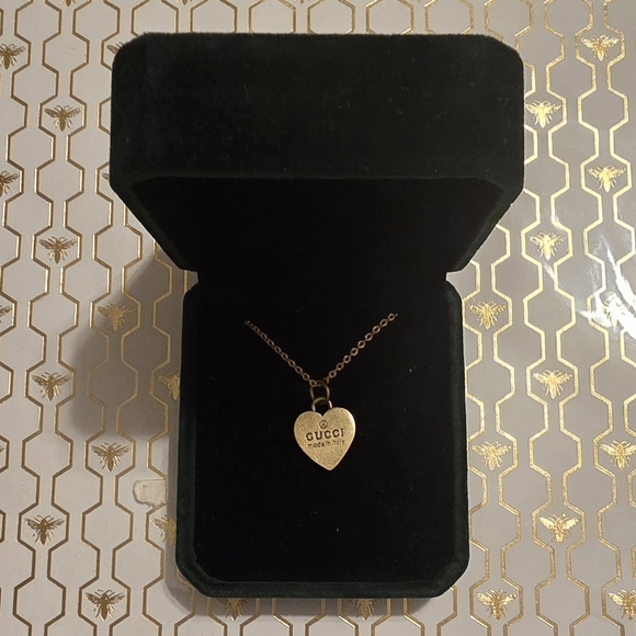 Gucci Jewelry - Gucci Gold Heart Pendant Necklace